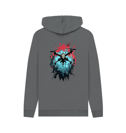 Slate Grey Printed Hoody