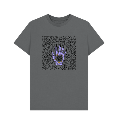 Slate Grey Creepy Palm Reader - Women's Relaxed Fit Tee