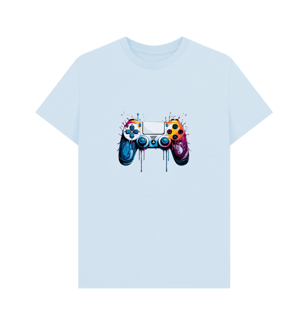Sky Blue Printed T-shirt