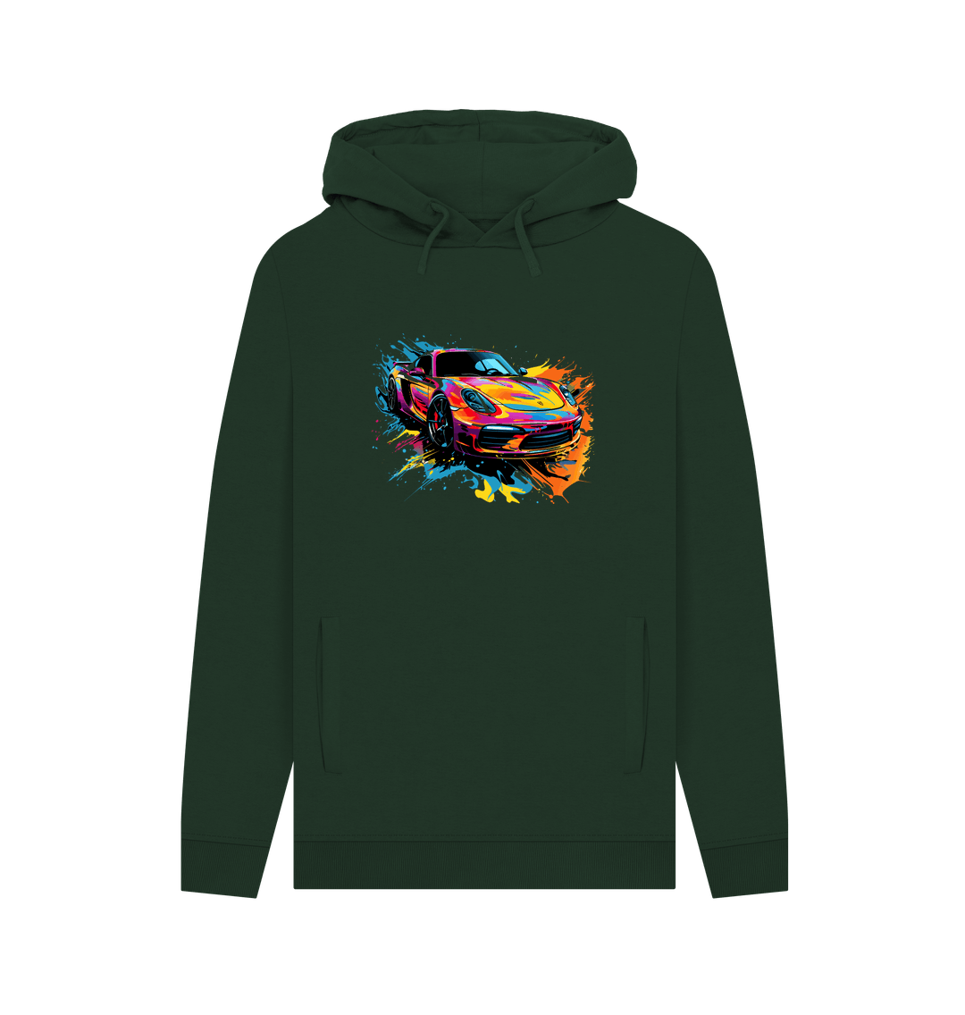 Evergreen Colour Drip Speedster - Men's Pullover Hoodie