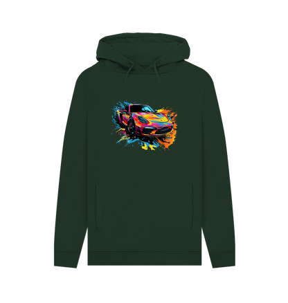 Evergreen Colour Drip Speedster - Men's Pullover Hoodie