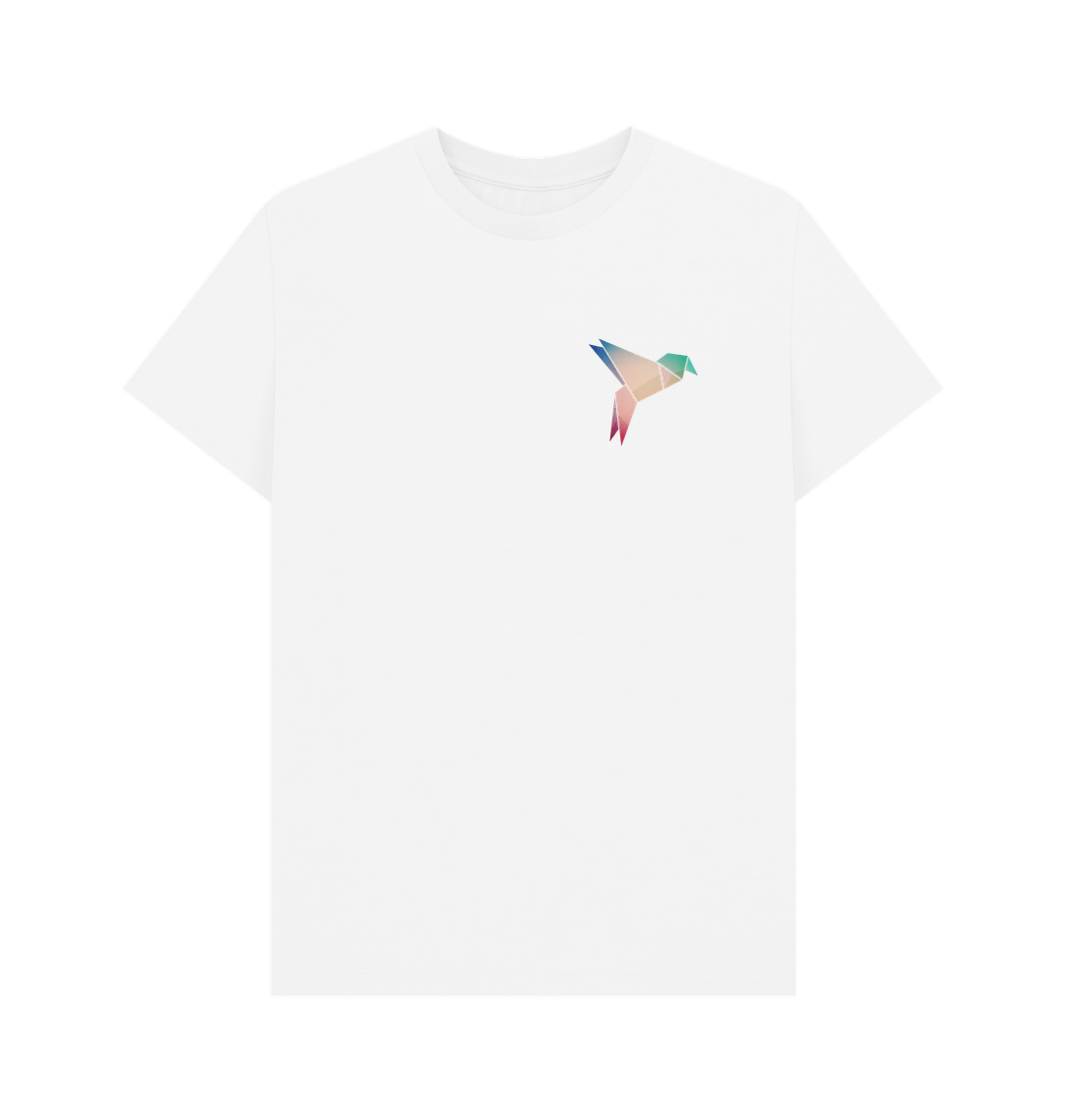 White Origami Bird - Men's Basic T-shirt