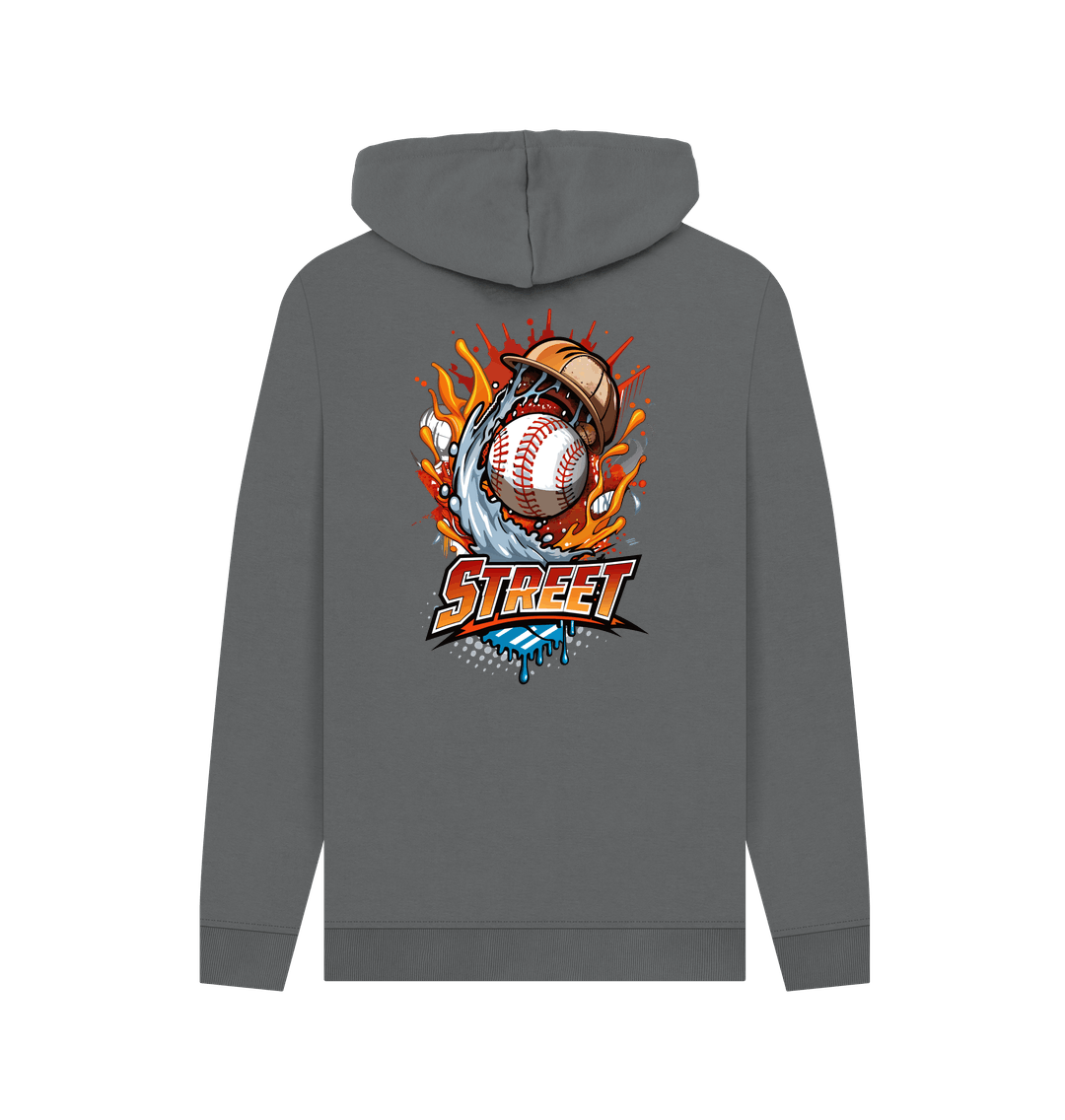 Slate Grey Printed Hoody