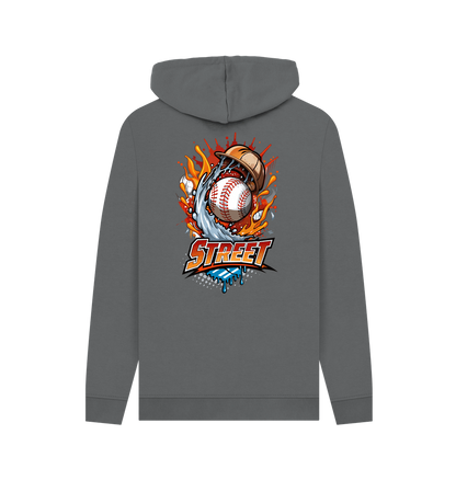 Slate Grey Printed Hoody