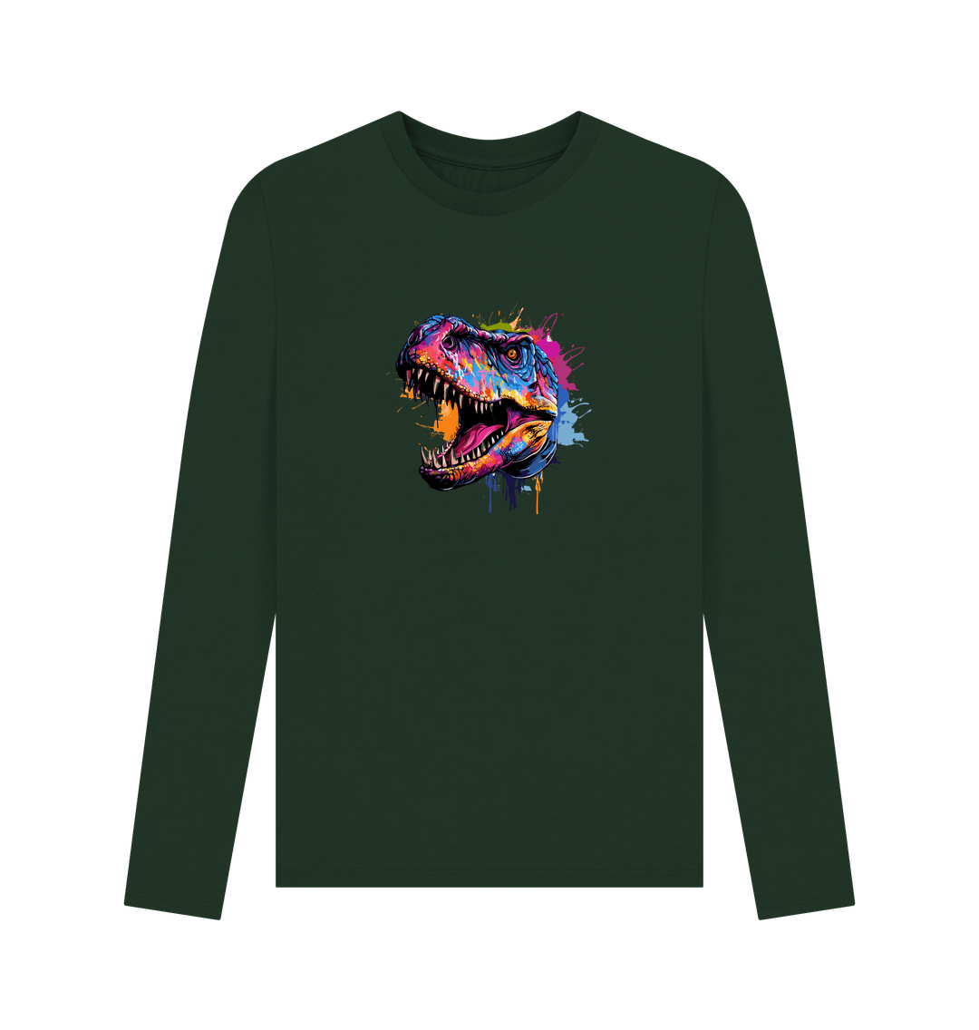 Evergreen Colour Drip Rex Power - Men's Long Sleeve T-shirt