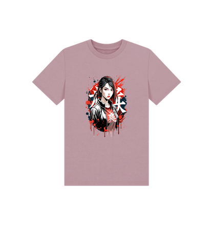 Pink t-shirt with graphic design