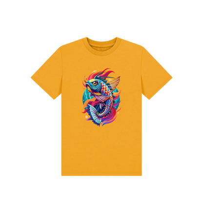 Mustard Printed Kids T-Shirt