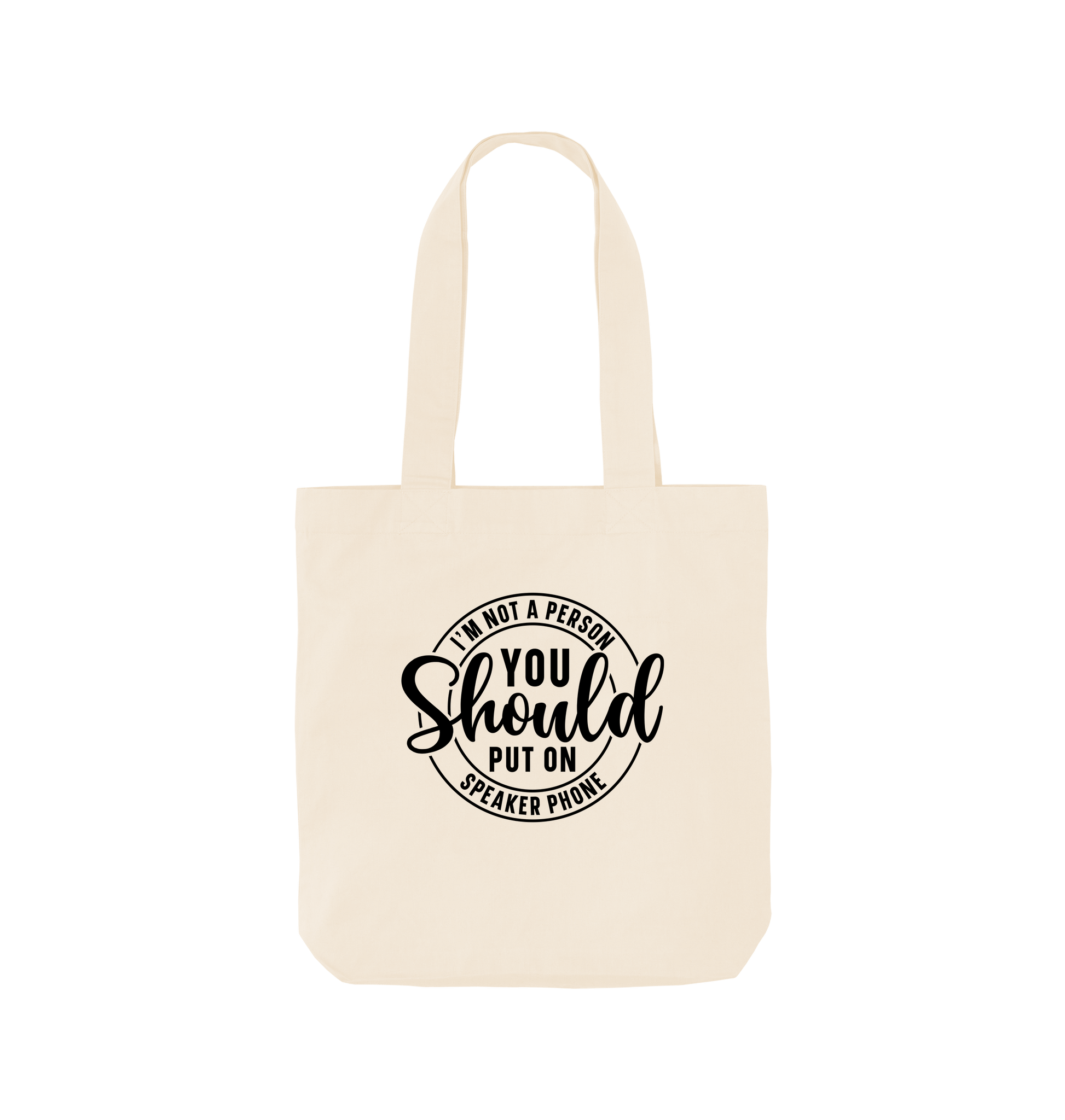 Natural I'm not a person - Colour Tote Bag