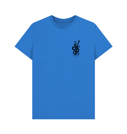 Bright Blue Snake Sword - Men's Basic T-shirt