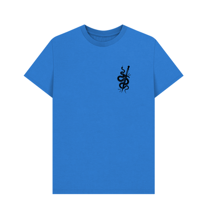 Bright Blue Printed T-shirt Front