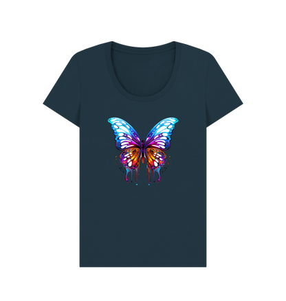 Denim Blue Printed T-shirt