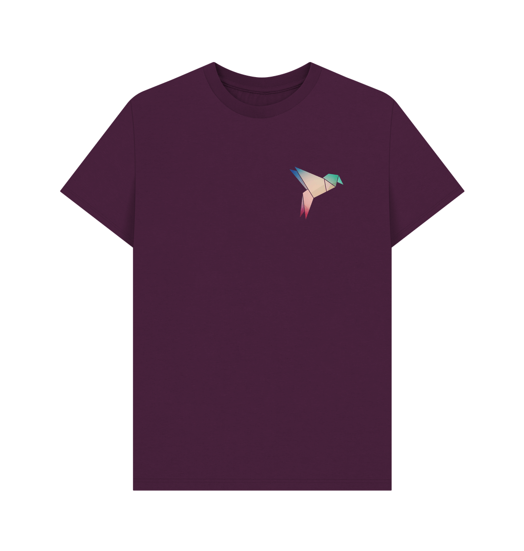 Purple Origami Bird - Men's Basic T-shirt