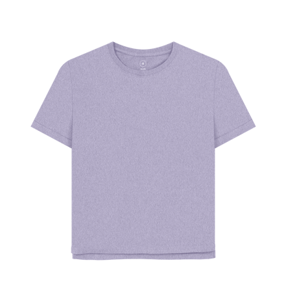 Lavender Printed T-shirt Front