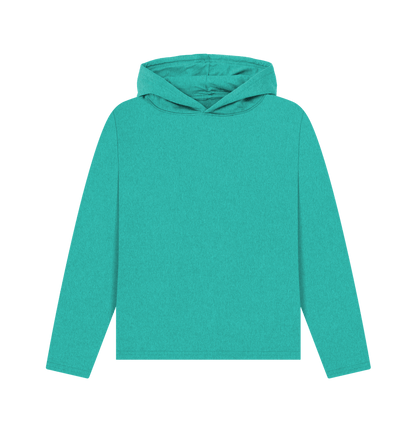 Seagrass Green Plain Women's Remill\u00ae Relaxed Fit Hoodie