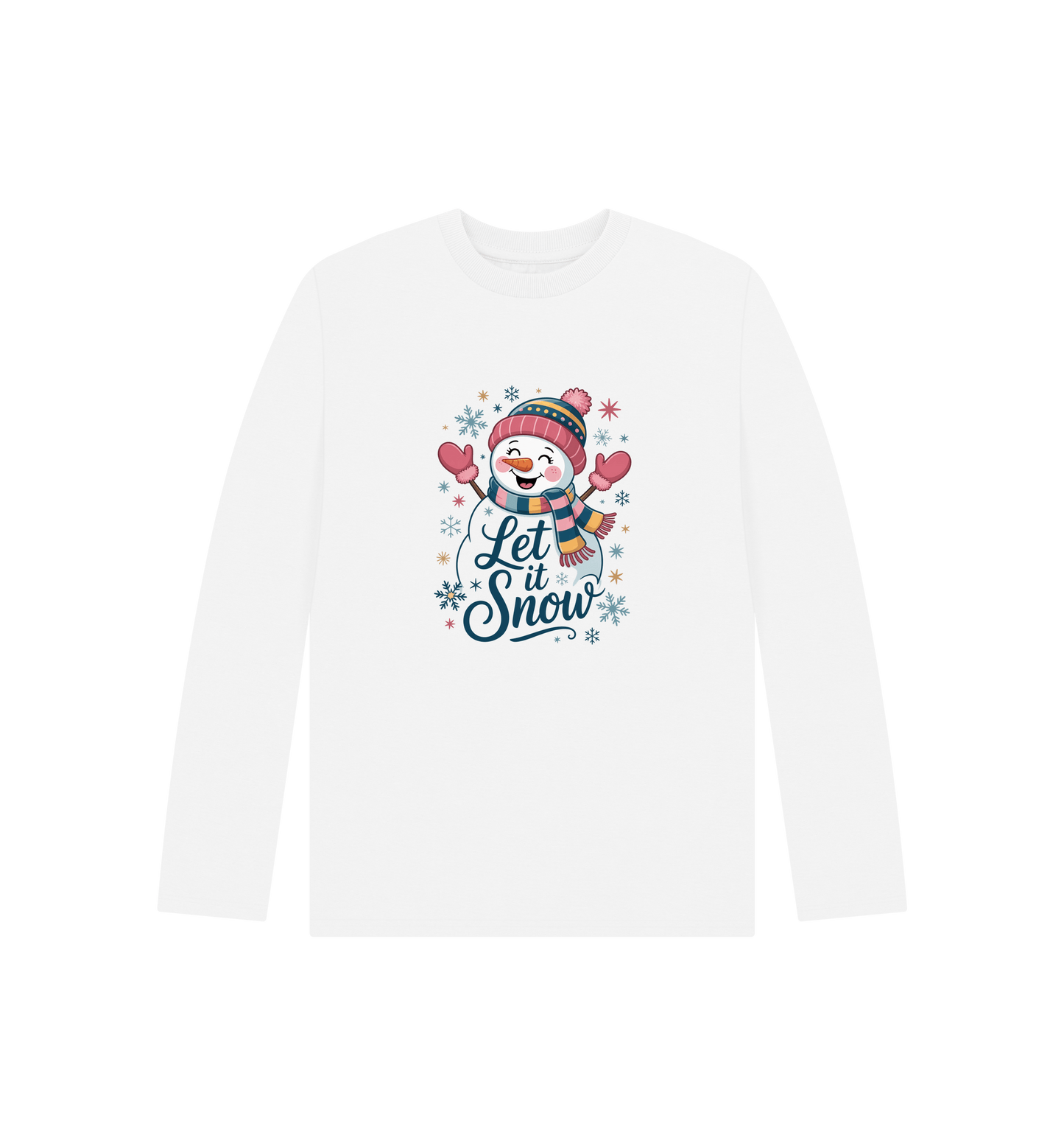 White Printed Kids T-Shirt Front