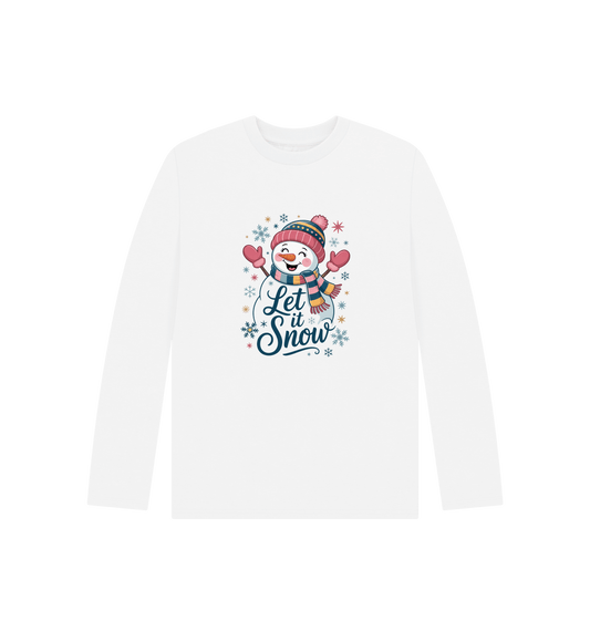 White Printed Kids T-Shirt Front