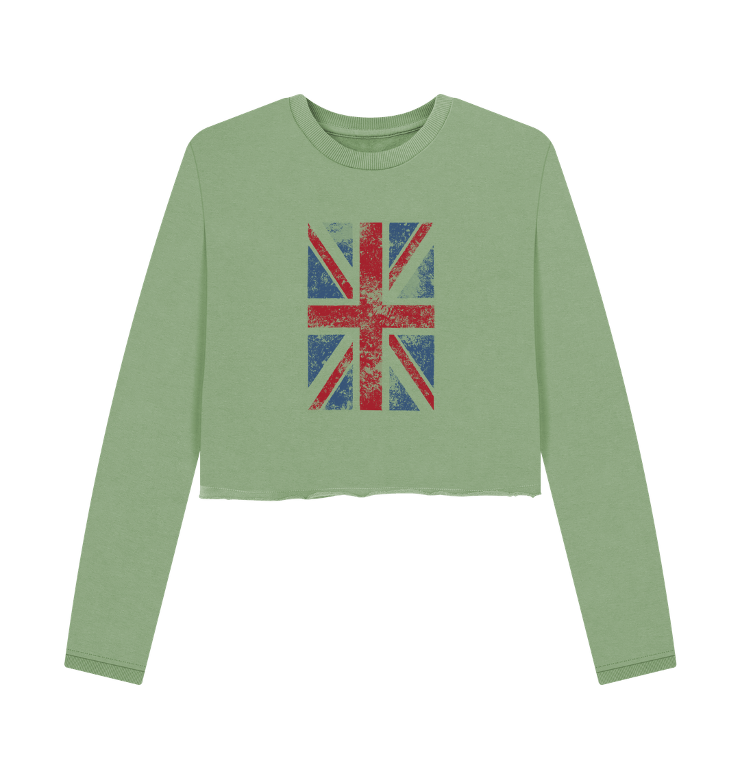 Sage Union Jack -  Women's Boxy Jumper