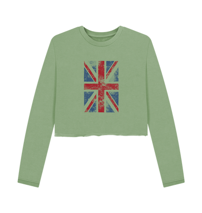 Sage Union Jack -  Women's Boxy Jumper