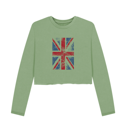 Sage Printed Boxy Jumpers