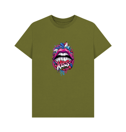 Moss Green Printed T-shirt