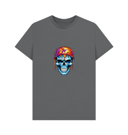 Slate Grey Printed T-shirt Front