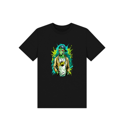 Black Printed Kids T-Shirt