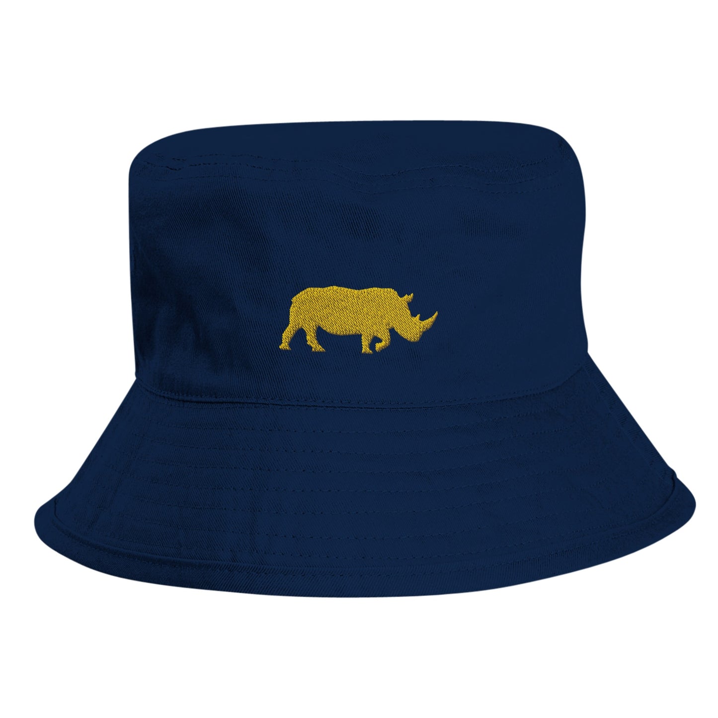 Black Colour Rhino Organic Cotton Bucket Hat Beechfield B90N - Size L-XL