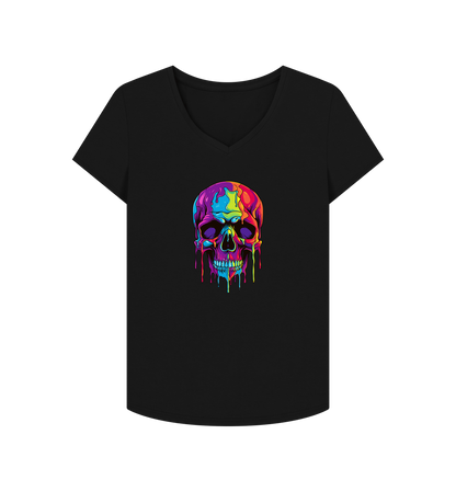 Black Printed T-shirt Front