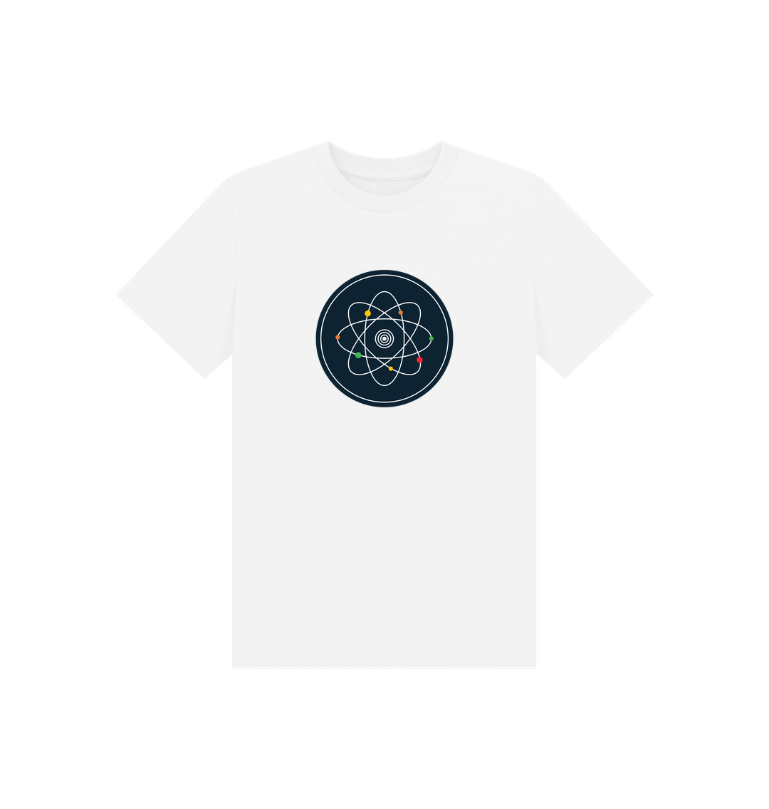 White Printed Kids T-Shirt Front