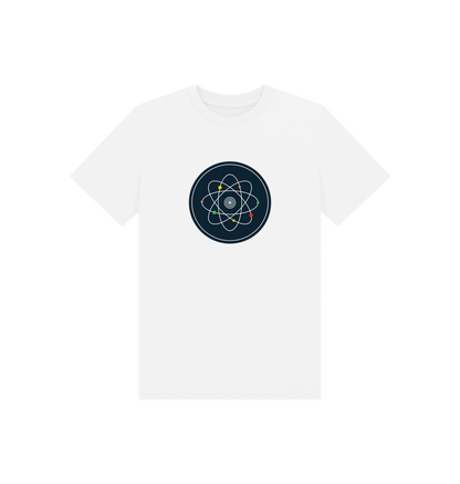 White Printed Kids T-Shirt Front