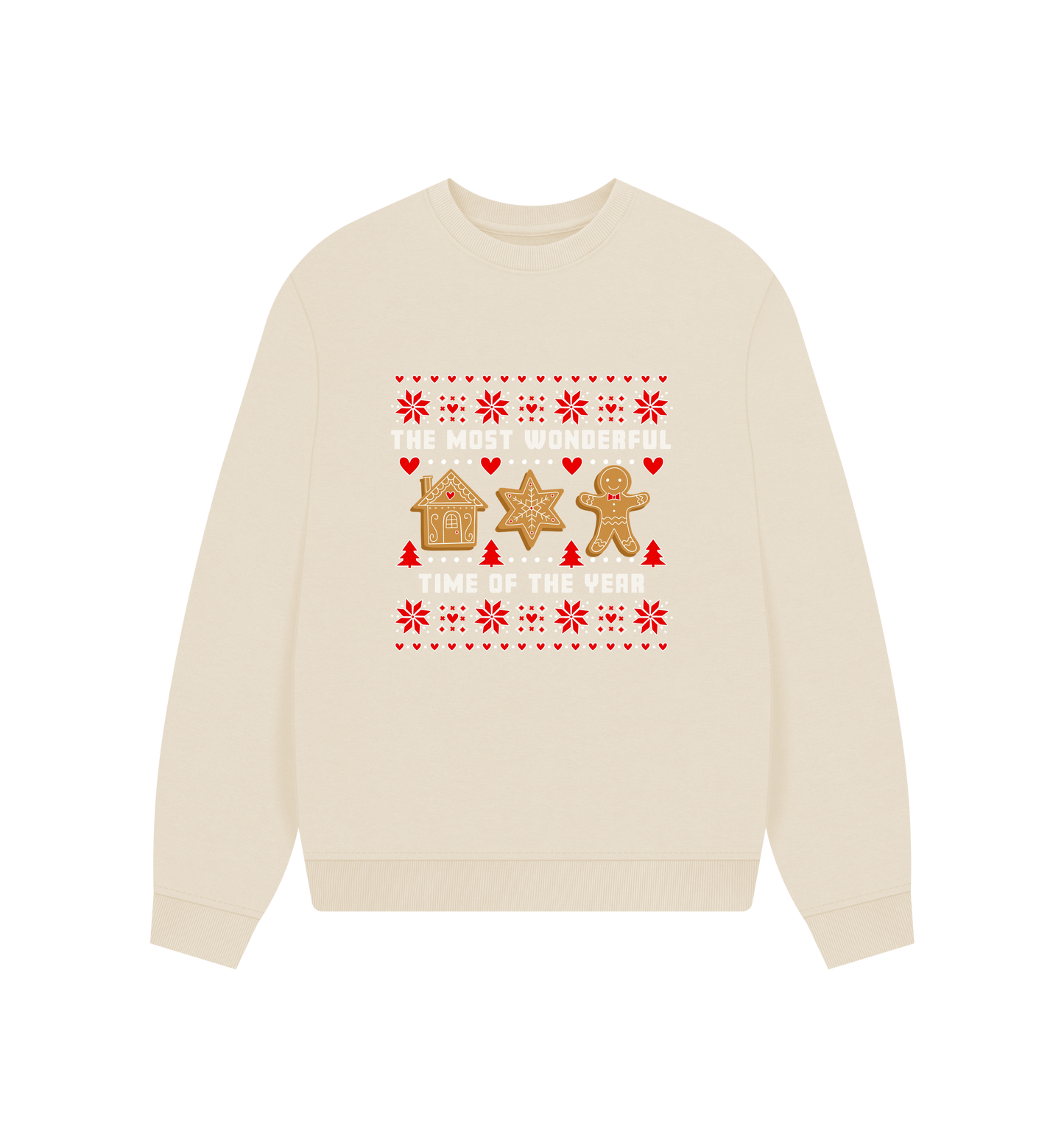 Oat Printed Sweater Front