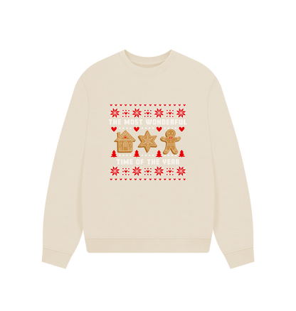 Oat Printed Sweater Front