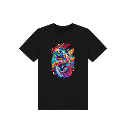 Black Printed Kids T-Shirt