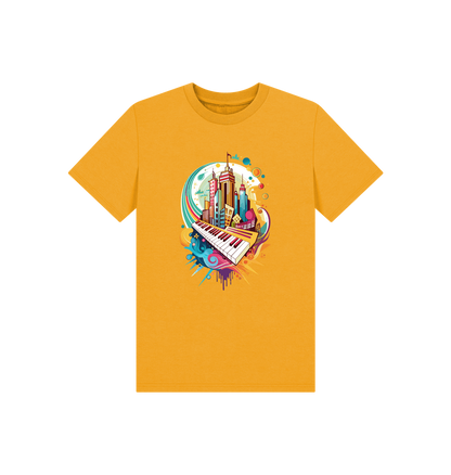 Mustard Printed Kids T-Shirt