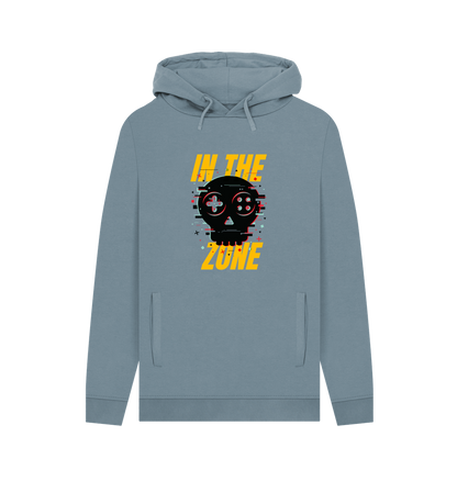 Stone Blue Printed Hoody