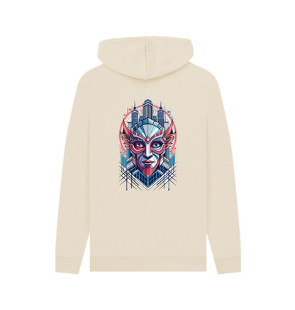 Oat Printed Hoody Back