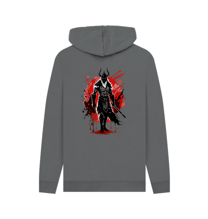 Slate Grey Printed Hoody Back