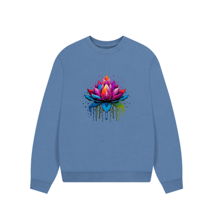 Solent Colour Drip Lotus - Women's Oversized Jumper