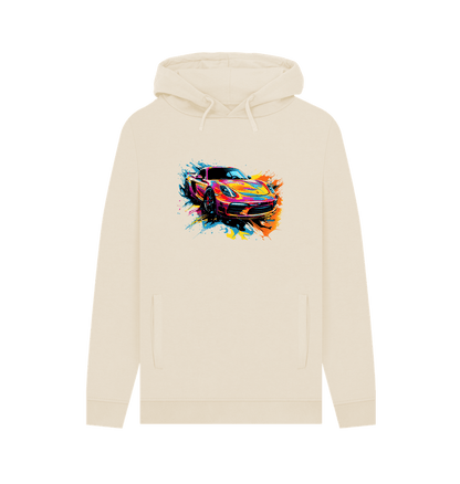 Oat Colour Drip Speedster - Mens Pullover Hoodie