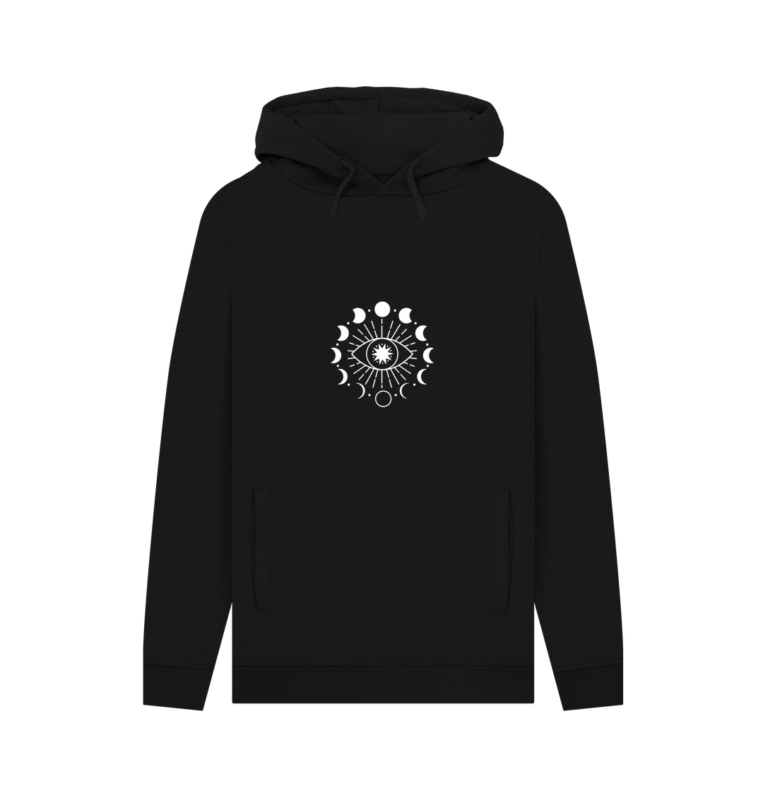 Black Astro Moon - Men's Pullover Hoodie