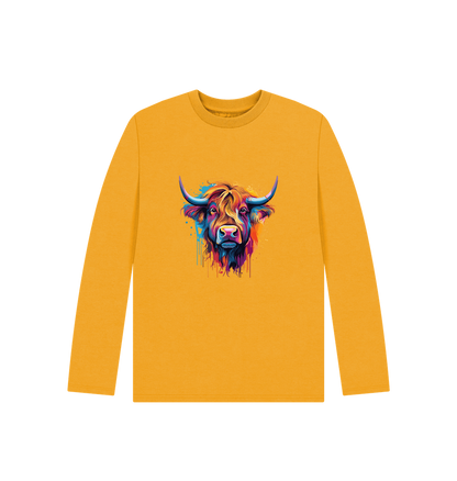 Mustard Printed Kids T-Shirt