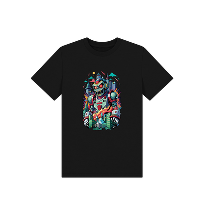Black Printed Kids T-Shirt