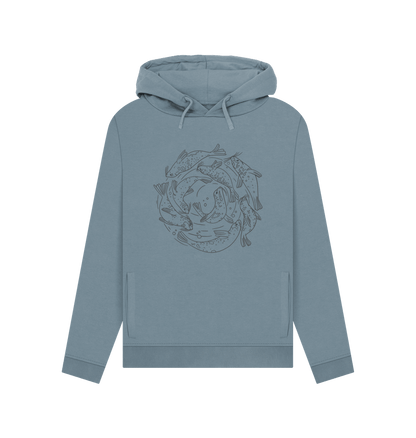 Stone Blue Swimming Seals - Women's Pullover Hoody