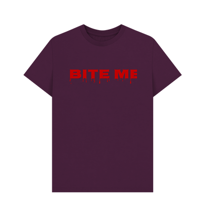 Purple Printed T-shirt Front