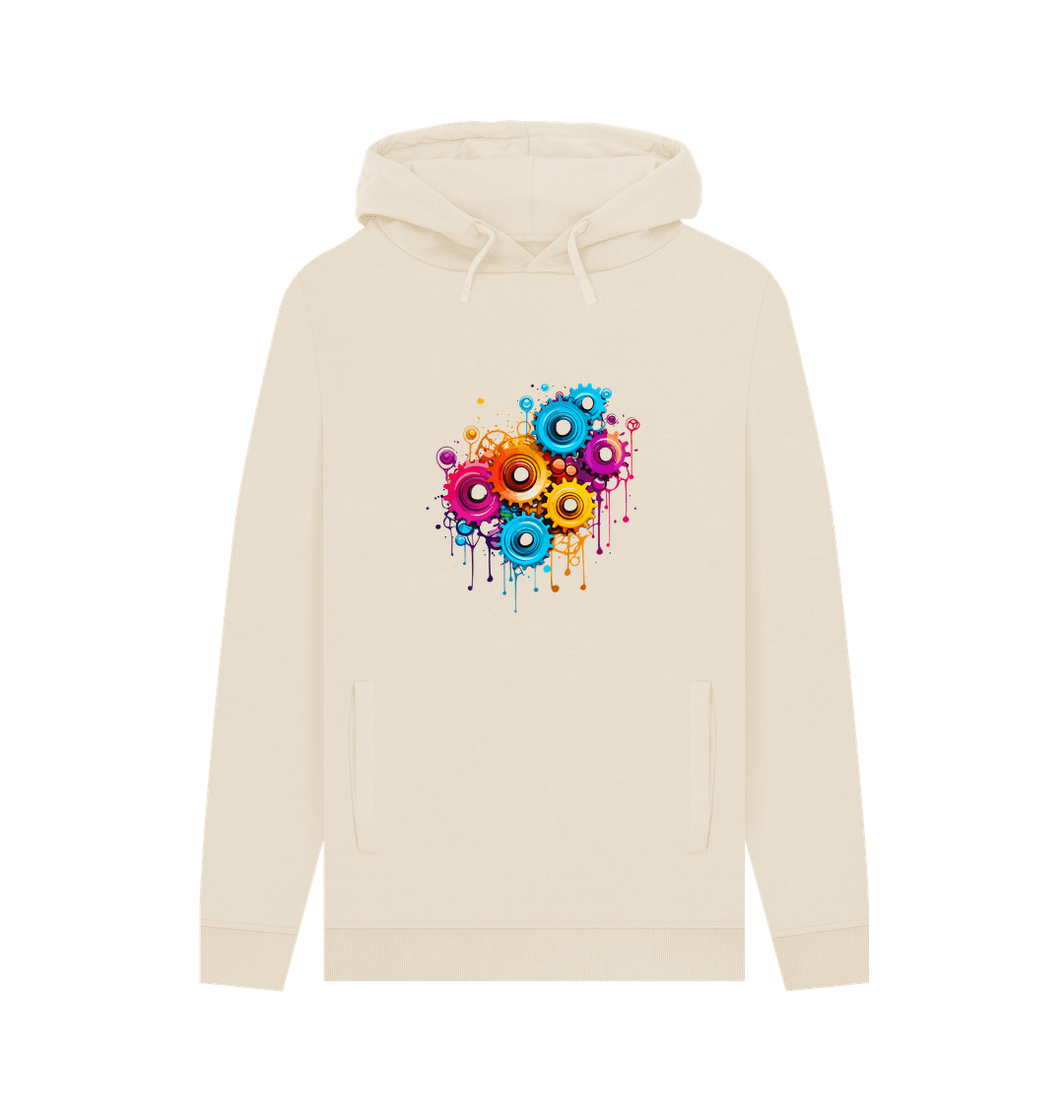 Oat Colour Drip Gears - Men's Pullover Hoodie