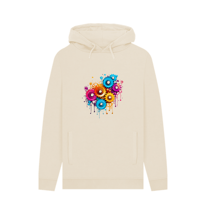 Oat Colour Drip Gears - Men's Pullover Hoodie