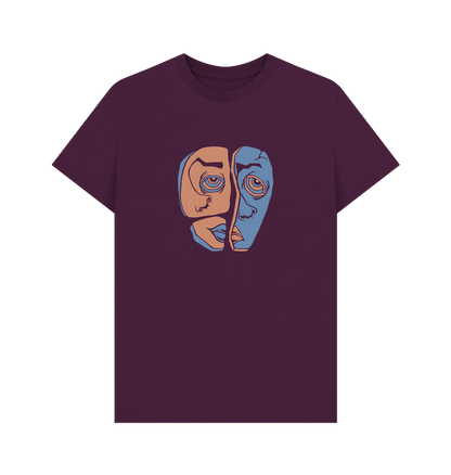 Purple Printed T-shirt Front