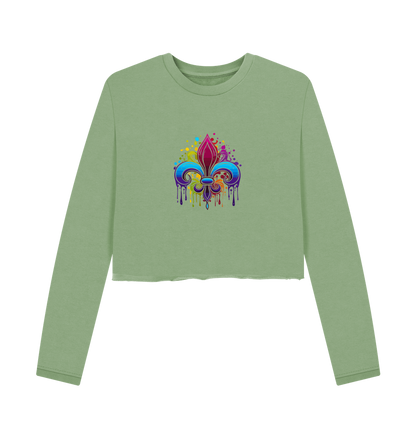 Sage Printed Boxy Jumpers