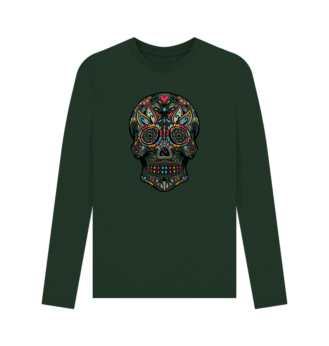 Evergreen Skull - Men's Long Sleeve T-shirt