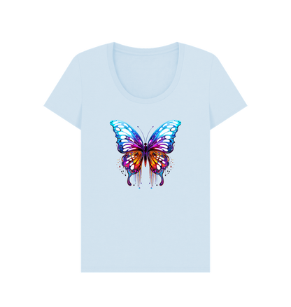 Sky Blue Printed T-shirt